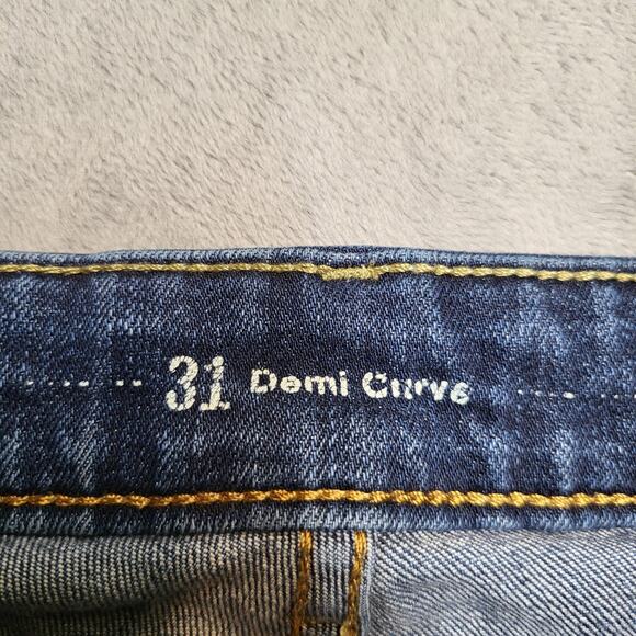 Levi's Jeans Womens 31 Blue Demi Curve Stretch Slim Straight W31 L32 Denim - Picture 3 of 11